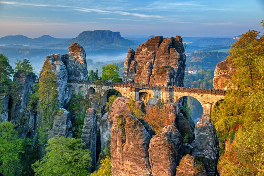 Basteibrücke Sächsiche Schweiz, Dresden, Pirna, Heidenau, Nationalpark, Elbe, Elbradweg